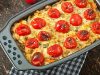 Курино-картофельная запеканка с сыром и помидорами