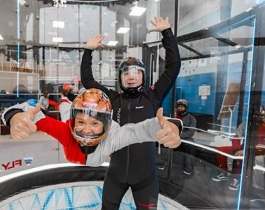 Аэротруба: полёт от винта без парашюта и самолёта